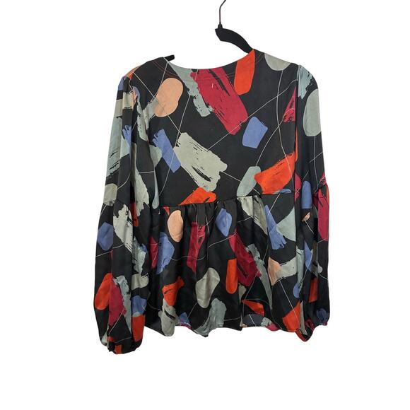 Hudson Gray Art Deco Teacher Career Contemporary M Long Sleeve Blouse Novelty - Picture 5 of 5